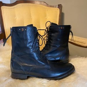 Mr. Wolf Leather Lace-up Boots size 9